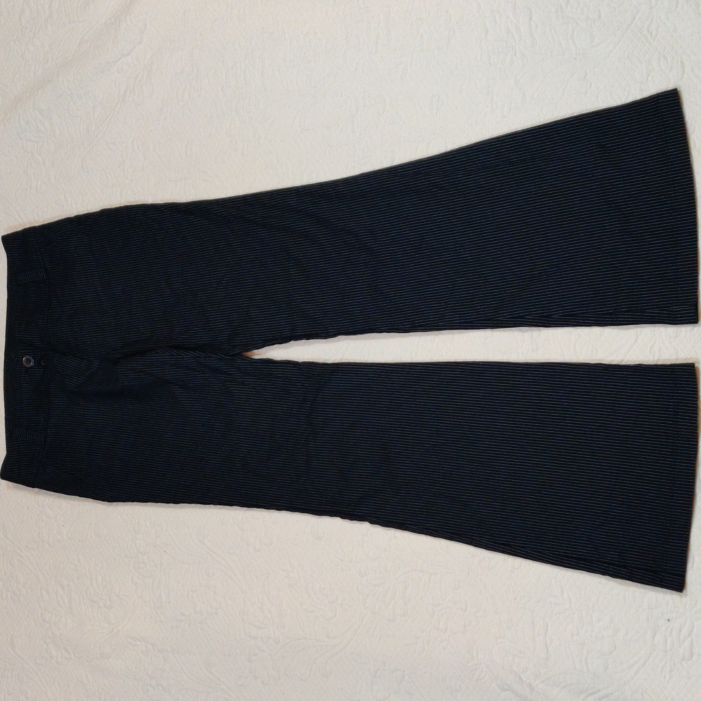 Ponny Tail Striped Bell Bottom Pants